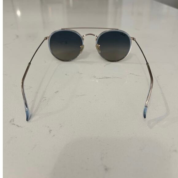 Ray Ban Aviator metal double bridge round sunglasses RB3647N streetwear main image 11